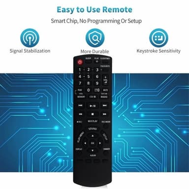 TV-fjernkontroll erstatning for N2QAYB001102 for Panasonic TV