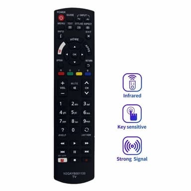 TV-fjernkontroll erstatning for N2QAYB0001133 for Panasonic TV