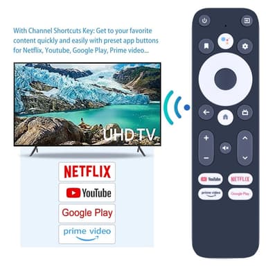 Fjernkontroll Erstatning for Mecool KM2 Plus TV Set-Top Box Stemmefunksjon