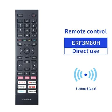 Erstatning av TV-fjernkontroll for ERF3M80H for Hisense TV