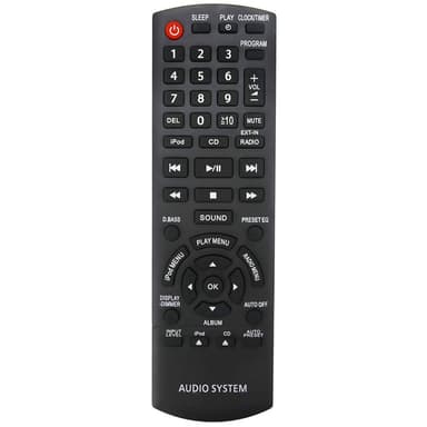 TV-fjernkontroll erstatning for N2QAYB000641 for Panasonic TV med brukervennlig knapp