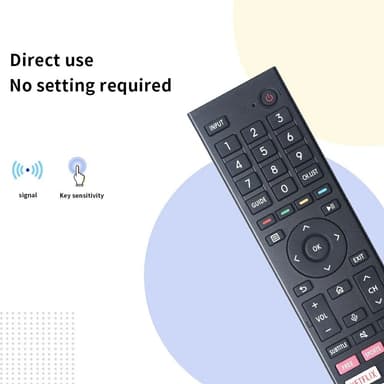 Erstatning av TV-fjernkontroll for ERF3M80H for Hisense TV