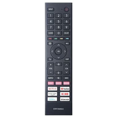 Erstatning av TV-fjernkontroll for ERF3M80H for Hisense TV