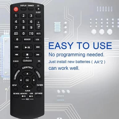 TV-fjernkontroll erstatning for N2QAYB001094 for Panasonic TV