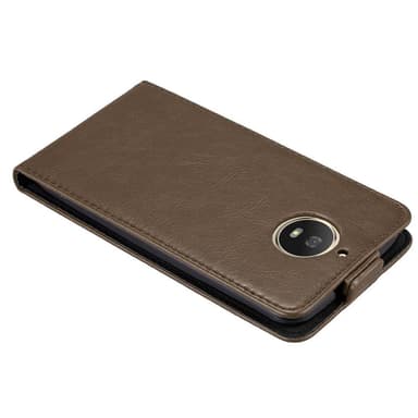 Motorola MOTO G5S deksel flip cover (brun)