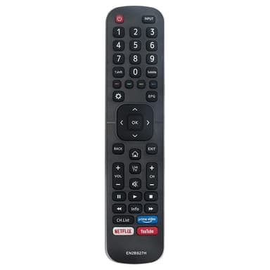 Erstatning av TV-fjernkontroll for EN2BS27H for Hisense TV