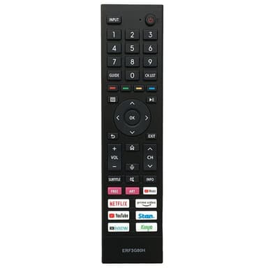 Erstatning av TV-fjernkontroll for ERF3G80H for Hisense TV