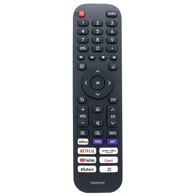 Erstatning av TV-fjernkontroll for EN2K30P for Hisense TV