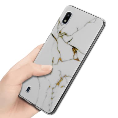 Samsung Galaxy A10 / M10 lommebokdeksel etui (hvit)