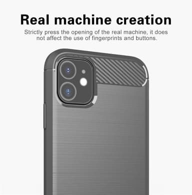 Deksel iPhone 11 ultra slim (grå)
