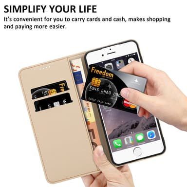 iPhone 6 / 6S lommebokdeksel etui (grønn)