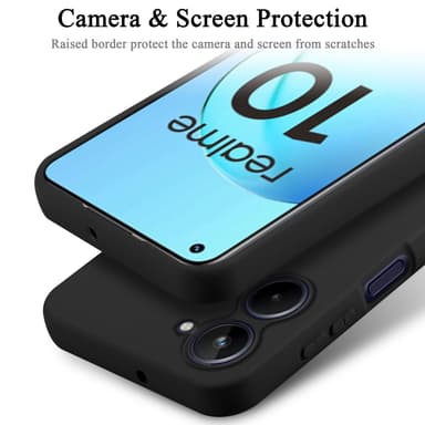 Realme 10 4G silikondeksel case (Svart)