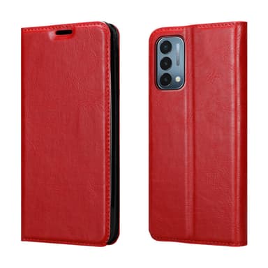 OnePlus Nord N200 5G lommebokdeksel case (rød)