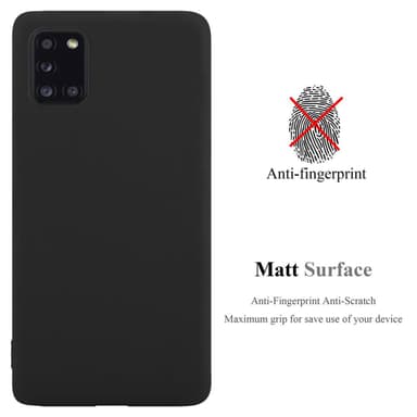 Deksel Samsung Galaxy A31 Silikon cover (svart)