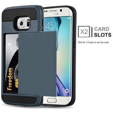 Samsung Galaxy S6 EDGE Hardt Deksel Utendørs (blå)