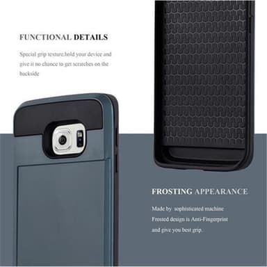 Samsung Galaxy S6 EDGE Hardt Deksel Utendørs (blå)