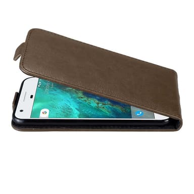 Google PIXEL deksel flip cover (brun)