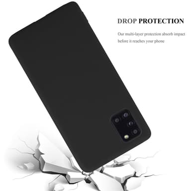 Deksel Samsung Galaxy A31 Silikon cover (svart)