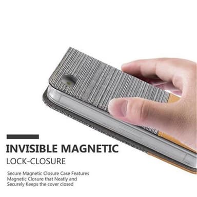 iPhone 4 / 4S lommebokdeksel etui (grå)