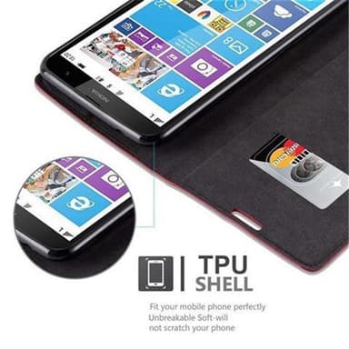 Nokia Lumia 1320 lommebokdeksel case (rød)
