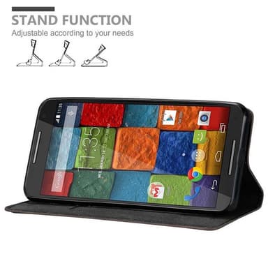 Motorola MOTO X2 lommebokdeksel case (brun)