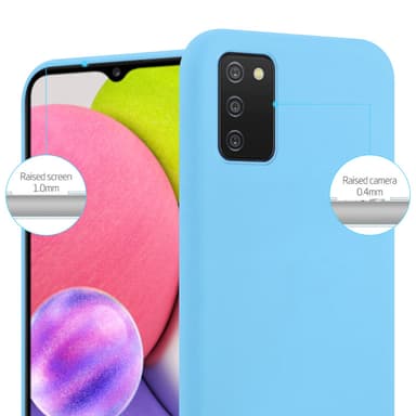 Deksel Samsung Galaxy A03s Silikon cover (blå)