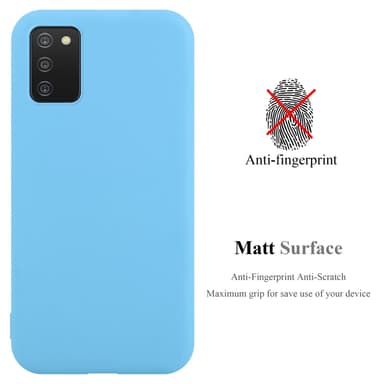 Deksel Samsung Galaxy A03s Silikon cover (blå)