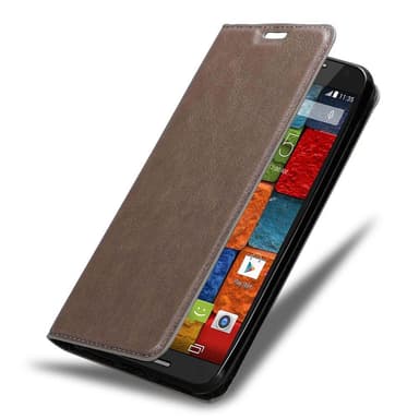 Motorola MOTO X2 lommebokdeksel case (brun)
