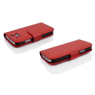 HTC ONE M8 lommebokdeksel case (rød)