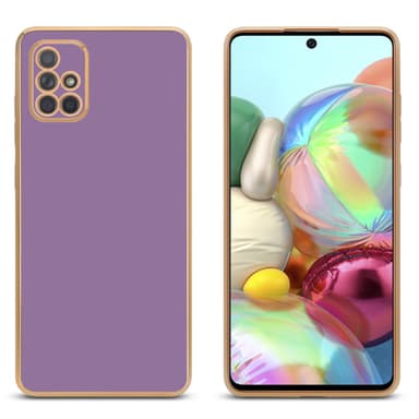 Samsung Galaxy A71 4G silikondeksel case (lilla)