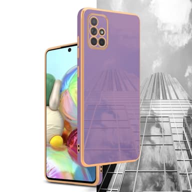 Samsung Galaxy A71 4G silikondeksel case (lilla)