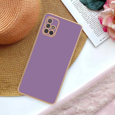Samsung Galaxy A71 4G silikondeksel case (lilla)