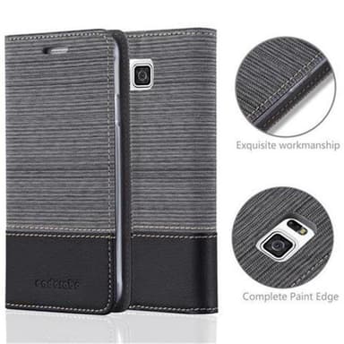 Samsung Galaxy ALPHA lommebokdeksel etui (grå)