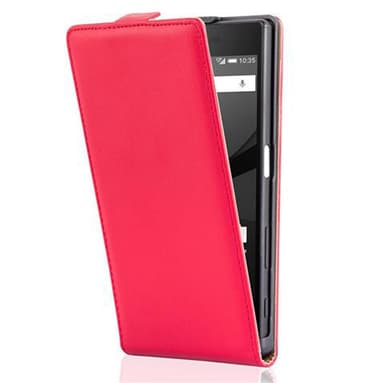 Sony Xperia Z5 Deksel Flip Case (rød)