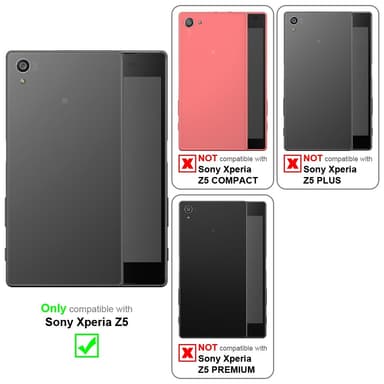 Sony Xperia Z5 lommebokdeksel etui (rød)