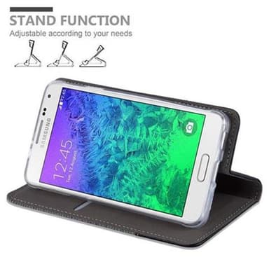 Samsung Galaxy ALPHA lommebokdeksel etui (grå)