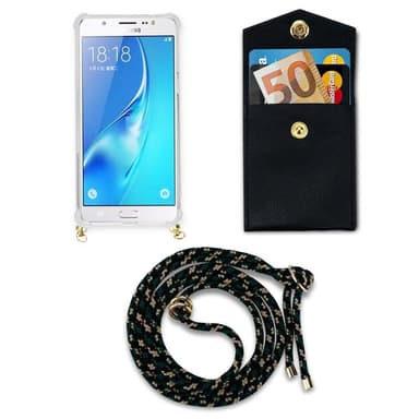Samsung Galaxy J7 2016 Deksel med Halskjede (brun)