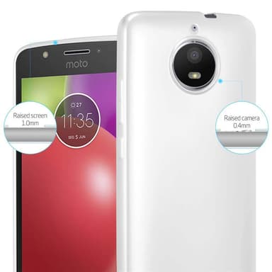 Deksel Motorola MOTO E4 Case Cover (sølv)