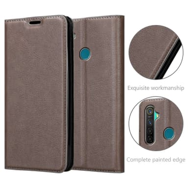 Realme 5 PRO / Realme Q lommebokdeksel case (brun)