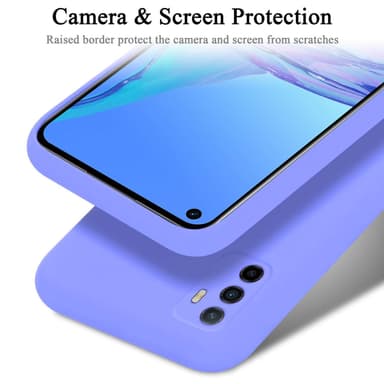 Oppo A53s silikondeksel case (Lilla)
