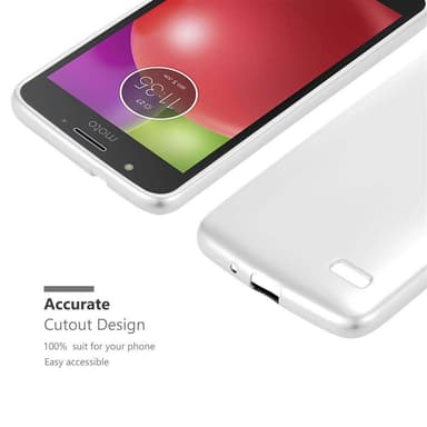 Deksel Motorola MOTO E4 Case Cover (sølv)