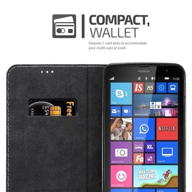 Nokia Lumia 1320 Deksel Case Cover (svart)