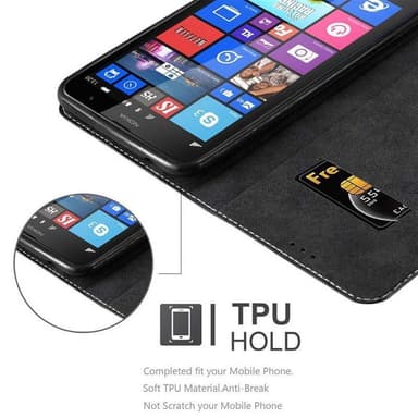 Nokia Lumia 1320 Deksel Case Cover (svart)