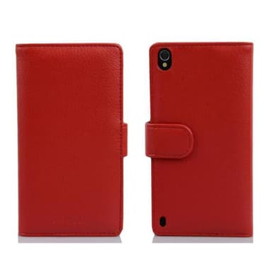 Huawei ASCEND P7 lommebokdeksel case (rød)
