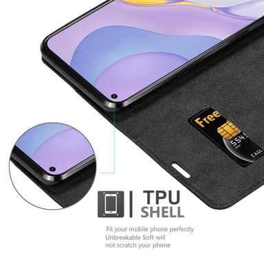 Huawei NOVA 7 5G lommebokdeksel case (svart)