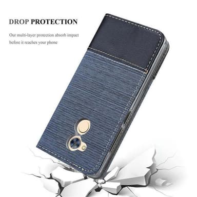 Honor 6A lommebokdeksel etui (blå)