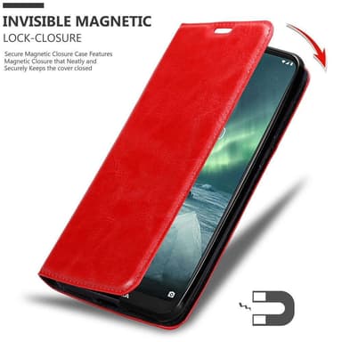 Nokia 7.2 lommebokdeksel case (rød)