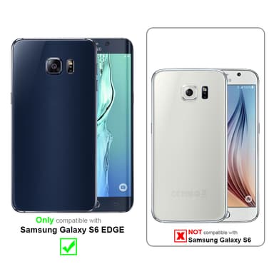 Samsung Galaxy S6 EDGE lommebokdeksel case (grå)