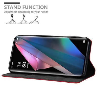 Oppo FIND X3 PRO lommebokdeksel case (rød)