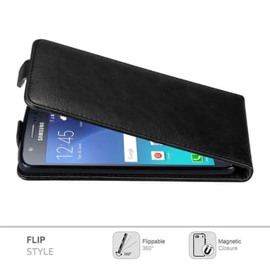 Samsung Galaxy J5 2015 deksel flip cover (svart)